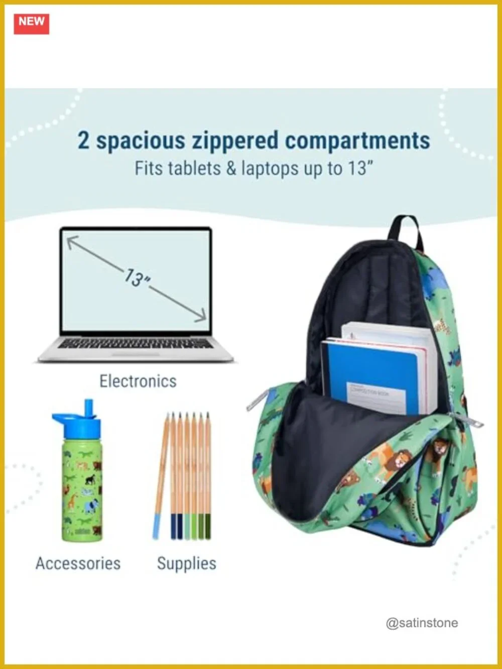 Kids Backpack – Durable, Padded, Adjustable Straps, School & Travel